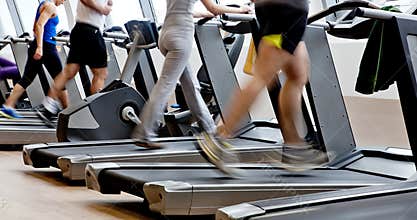 Gym shot - running machines