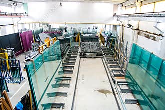 Glass window factory