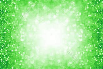 Green white glitter sparkle confetti St Patrick’s Day background, birthday fun explosion, kid party border