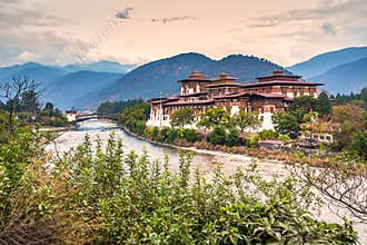 Punakha Dzong also known as Pungthang Dewa chhenbi Phodrang