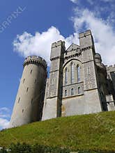 England: Arundel castle hill