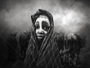Caro boy,Omo Valey,Ethiopia