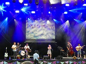 Skinny Lister live at Folk By The Oak Festival, Hatfield House, UK