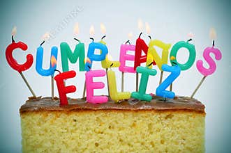 happy birthday written in spanish
