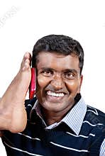 Funny yoga with cellphone