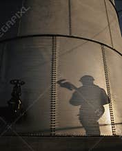 Oil Gas Industry Oilfield Drilling Rig Oil Pump Offshore Energy Power Technology Background 