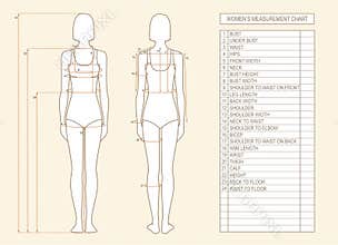 Woman measurements chart