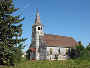 Old abandoned country church