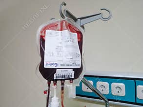 Giving Blood Transfusions To Patients In A Hospital Patient Room At Singaraja General Hospital