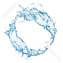 Circular water splash