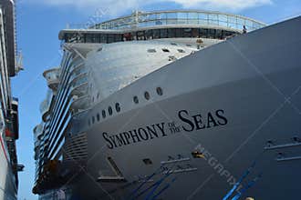 Royal Caribbean\'s Symphony of the Seas Docked at Port