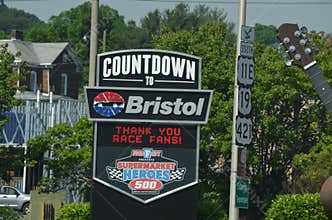 sigh for the Bristol Nascar race