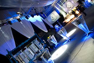 Decorated reception hall