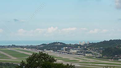 Timelapse, traffic at Sochi airport