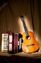 Accordion and guitar