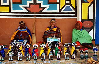 African ndebele women (South Africa)