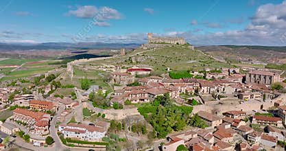 Panoramic view of the city of Atienza