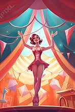 Generative AI Circus Show with Clown-