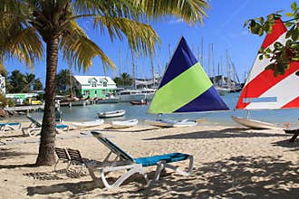 Hotel Beach on Falmouth Harbour Marina Antigua