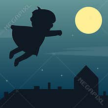 Superhero in the Moonlight