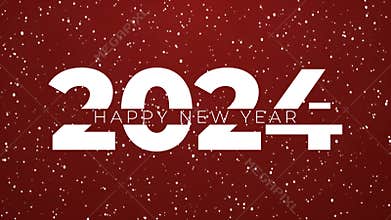 Happy New Year 2024 Animated Title With Melt Effect