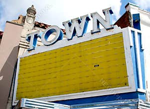 Old Theater Marquee sign