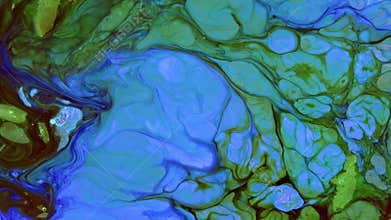 Abstract Colorful Paint Ink Explode Diffusion Psychedelic Blast Movement.