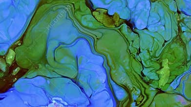 Abstract Colorful Paint Ink Explode Diffusion Psychedelic Blast Movement.