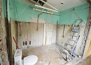 Bathroom renovation.