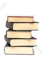 Pile of five books