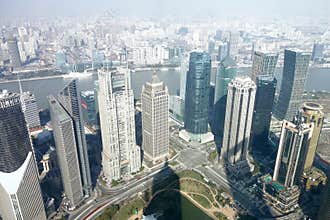 Modern buildings in Shanghai