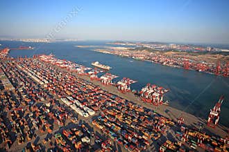 China Qingdao Port Container Terminal
