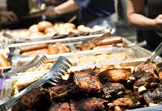 Catered summer barbecue