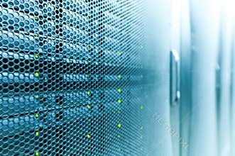 Modern data center room.