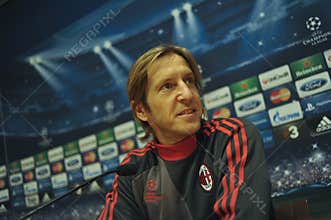 Press conference Massimo Ambrosini AC Milan Player