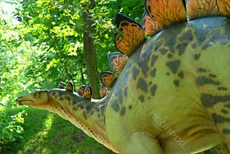 Dinosaur Stegosaur, Stegosaurus armatus in jurassic park