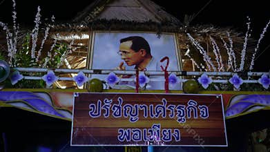 Krathong , Thailand Loy Krathong Festival ,27 november 2023 , Buriram Thailand.