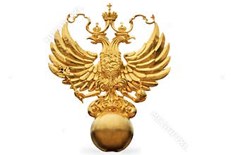 The Russian State Emblem - a double headed eagle