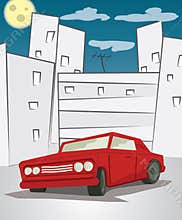 Red car