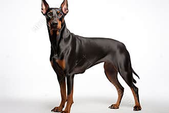 Doberman Guard dog clipart