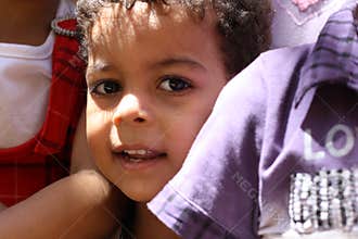 Portrait of a boy playing n giza, egypt
