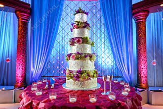 Wedding cake at Indian wedding