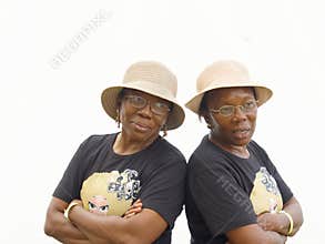 Twins in black