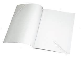 Blank magazine spread w/ path