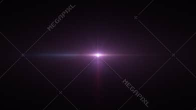 Loop center pink purple optical lens flare star shine