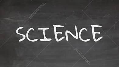 Hand Write Science, Chalkboard, Blackboard