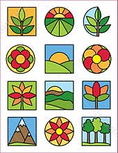 Earth nature logos