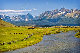River, Ranch and Mountains, Idaho