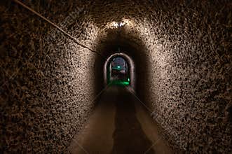 Underground scene of Karez Scenic Spot in Turpan, Xinjiang