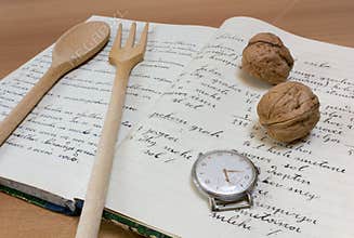 1910s Handwritten Cookbook